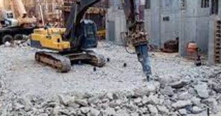 Демонтаж фундамента цена от 1995 руб. | снос старого фундамента заказать в Александрове